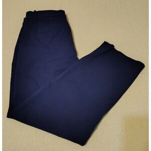 J. Crew Kallie Pant Navy Blue Wide Leg Career Casual Business Womens Size‎ 4 WW